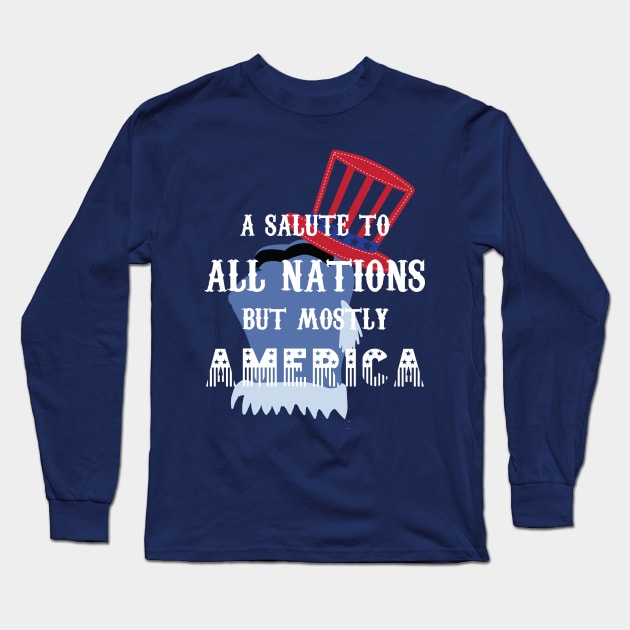 Uncle Sam (Muppets) patriotic quote Long Sleeve T-Shirt by mainstvibes